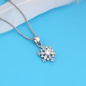 Silver Snowflake Necklace