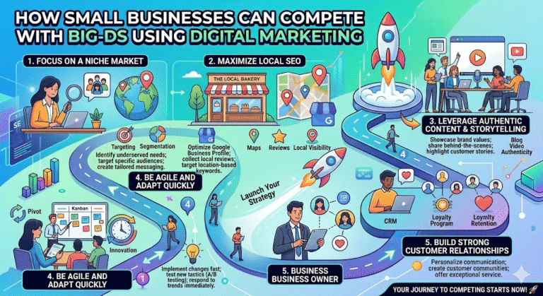 How Small Businesses Can Compete with Big Brands Using Digital Marketing